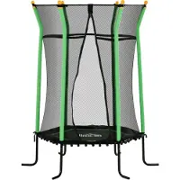 HOMCOM Kinder Trampolin 122 x 111cm, Indoor Trampolin, Kindertrampolin bis 50 kg