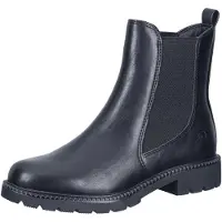 Tamaris Chelsea Damenschuh 100% vegan mit weichem Fußbett 1-25417-45, Größe:42 EU, Farbe:Schwarz
