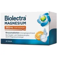 Hermes Arzneimittel GmbH Biolectra Magnesium 365 mg fortissimum Orange Wadenkrämpfe 20 St