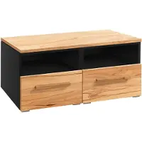 Hasena Kommode Owita Schwarz mit Wildbuche natur zerlegt, zerlegt (zum Selbstaufbau) 90x50x41 cm – Selezione