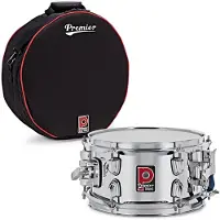 Premier Artist 10" x 55" Stahl-Snare-Drum Chrom & Softcase