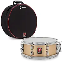 Premier Artist 14" x 55" Messing-Snare-Drum gebürstetes Messing & Softcase