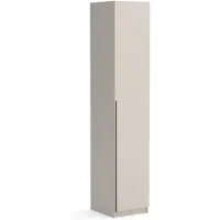 Brent Kleiderschrank 1-türig, 45cm breit, matt, Bristol Kaschmir
