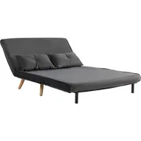 HOMCOM Schlafsofa 3 in 1, 190x120cm 2 Sitzer Sofa mit Schlaffunktion, Samtoptik