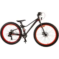 Volare Gradient Kinderfahrrad - Jungen - 26 Zoll - Schwarz Orange - 7 Gänge - Prime Collection