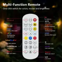 StarTech.com RGBIC LED-Lichterkette für außen - 15 m, 20 Leuchtkugeln - App- und Fernbedienung - Musik-Synchronisation - Timer - IP44-Wasserschutz - Bruchsichere Kugellampen