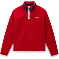 Napapijri T-dergana Half Zip haute red r1f (R1F) M