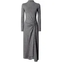 Pepe Jeans für Damen. PL9537926 Kleid Baker grau (L), Lässig, Polyester, Langarm