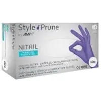 Ampri Style Prune Nitrilhandschuhe, puderfrei, lila 01179-L , 1 Packung = 100 Stück, Größe L