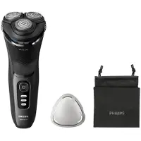 Philips 3000 series Shaver S3244/12 Elektrischer Nass- und Trockenrasierer, Rotationstrasierer, Schwarz, PowerCut blade system, Replace every 2 yrs with SH30, 2 Jahr(e), Akku