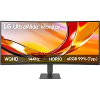 LG 34U620B-B, 86,4 cm (34"), 3440 x 1440 Pixel, Wide Quad HD, LED, 5 ms, Schwarz