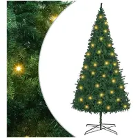 vidaXL Künstlicher vorbeleuchteter Weihnachtsbaum 400 cm Grün