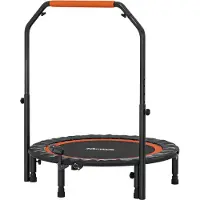 SPORTNOW 102cm Faltbares Fitness-Rebounder Fitness-Trampolin mit Haltegriff