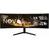AROZZI Nova 49" v2 Gaming Monitor - Gebogen - DQHD VA - 165Hz - USB-C - Schwarz