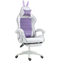Vinsetto Gaming Stuhl Ergonomischer Gamer Stuhl mit Lendenwirbelstütze