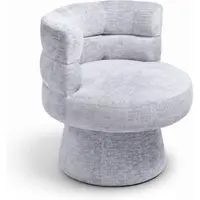 Bessagi Home Stuhl Julina Grau Chenille Gepolstert