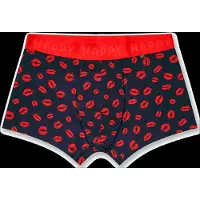 Happy socks Boxershorts Kisses Short Boxer Herren Navy / Red-XL