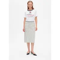 Baum und pferdgarten Celie Skirt Creme Navy Stripe Größe: L | Midiröcke Outlet | Damen | Blau
