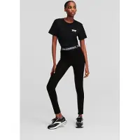 Karl Lagerfeld Logo Elastic Punto Leggings Black Größe: XS | Sport-Leggings Outlet | Damen | Schwarz