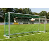 GLA-WEL Fußballtor - mobiles Jugendtor komplett mit Ovalprofil - 5,00 x 2,00 m - vollverschweißt, inkl. Tornetz 2.00m