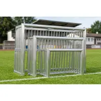 SportTor Minitrainingstor Professional - vollverschweißt mit geschlossenem Hinterbau - unzerstörbar 1.2 x 0.8m