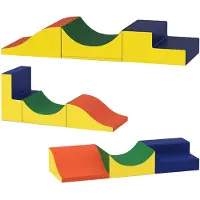 AIYAPLAY Schaumstoff Bausteine Kinder 3 Stück Riesenbausteine Gelb