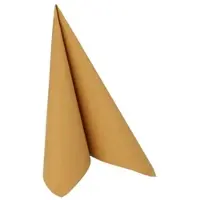 Papstar 250 Servietten `ROYAL Collection` 1/4-Falz 40 cm x 40 cm mustard