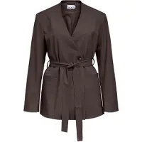 Object Damen Blazers Objlisa Lo L/s Belt Blazer - Bruin - Größe 42
