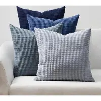 Famanu Set aus 4 n Kissenbezügen aus Samt mit Farbverlauf-Design