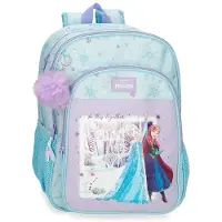 Disney Joumma Frozen In This Together Schulrucksack mit Doppelfach, anpassbarer Trolley Flieder 30x40x13 cm Polyester 15,6L