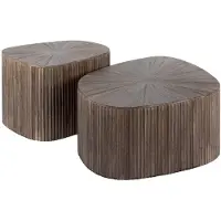 CLEMENTO Maya Teak Couchtisch organisch