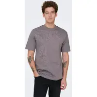 Only & Sons Rundhalsshirt "ONSFRED RLX SS TEE" Baumwolle, relaxed fit