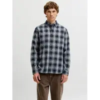 Jack & Jones Langarmhemd "JPRBLUHARVEY CHECK L/S SHIRT SN" Baumwolle, normal geschnitten