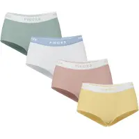 Pieces Pclogo Lady 4er-pack Boxershorts | Grün | M