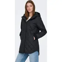 ONLY Steppmantel "ONLJULIET QUILTED HOOD ZIP COAT OTW NOOS" Kunstfaser