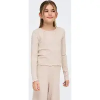 Kids Only Langarmshirt "KOGNELLA L/S O-NECK TOP JRS NOOS" Materialmix