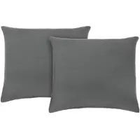 Modern Living Kissenhüllen-Set Basic Anthrazit ca. 80x80cm, 2 Stk.
