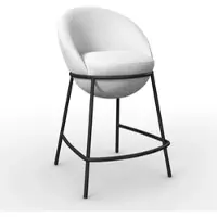 Bessagi Home Barhocker Zoa Creme Struktur Gepolstert