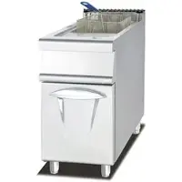 Ristoattrezzature Gasfritteuse – auf Unterschrank – Einzelwanne – 28 Liter, Ölkapazität 21 Liter