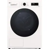 LG RNX1008NWB, Freistehend, Frontlader, Wärmepumpe, Weiß, Drehregler, Touchsteuerung, Schwarz