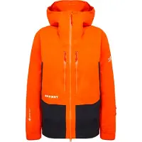 Mammut - Wasserdichte und atmungsaktive Jacke aus GORE-TEX ePE - Eiger Free Advanced HS Hooded Jacket Men Eiger Orange Black für Herren - Größe L -