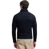 Superdry Pullover Knit Half Zip Dunkelblau