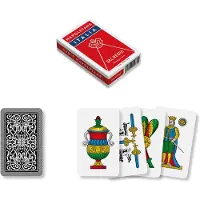 Dal Negro Dal 10071 - Napoletane Italia Regionalspielkarten, rotes Federmäppchen, ab 3 Jah