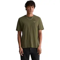 Marc o'polo T-Shirt DENIM, Herren, Gr. S, grün (capulet olive), Single Jersey, Obermaterial: 100% Baumwolle, Basic, regular fit, Rundhals, Shirts T-Shirt, Ein dezenter Logo-Print auf der Brust