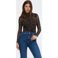 ONLY ONLERICA MESH L/S TOP JRS NOOS Raw Umber/ XS
