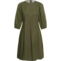 Saint tropez Midikleid SAINT TROPEZ "Damen Kleid TitianaSZ", Damen, Gr. L, N-Gr, grün (four leaf clover), Obermaterial: 100% Baumwolle CO., Kleider Midikleid