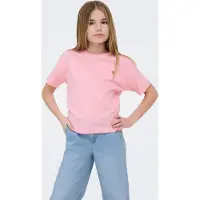 ONLY Kurzarmshirt "KOGMAIKEN LIFE CROPHEART SS TOP JRS NOOS" mit kleinem Herzchenmotiv auf der Brust