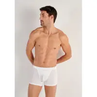 Hom Boxershorts "Tencel soft", Herren, Gr. M, weiß, Obermaterial: 97% Lyocell, 3% Elasthan, körpernah, Unterhosen Boxershorts, weich, bequem, horizontaler Eingriff