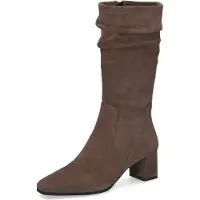 Caprice Damen Stiefel mit modischer Raffung und Blockabsatz 9-25303-47, Größe:38 EU, Farbe:Beige
