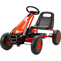 AIYAPLAY Gokart Tretauto mit Handbremse verstellbar Sitz Vor- und Rückwärtsgang